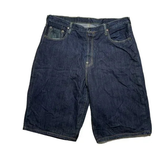 red monkey company jean denim shorts 42 embroidered designer mens - Picture 2 of 6